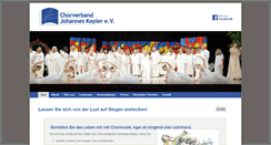 Desktop Screenshot of chorverband-kepler.de